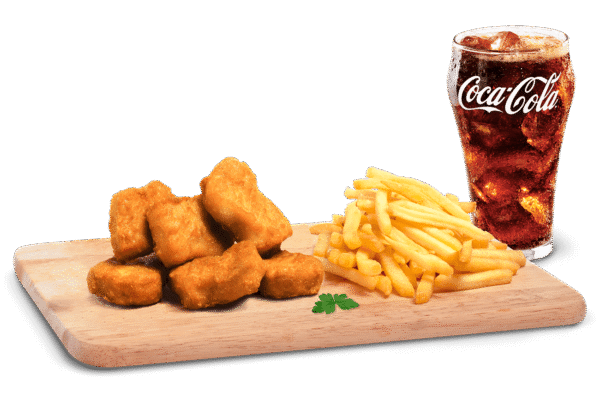 Five Nuggets, Chips and Drink