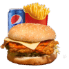 Chicken burger combo ( chips and drink )