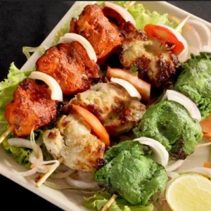 veg schnitzel kebab combo